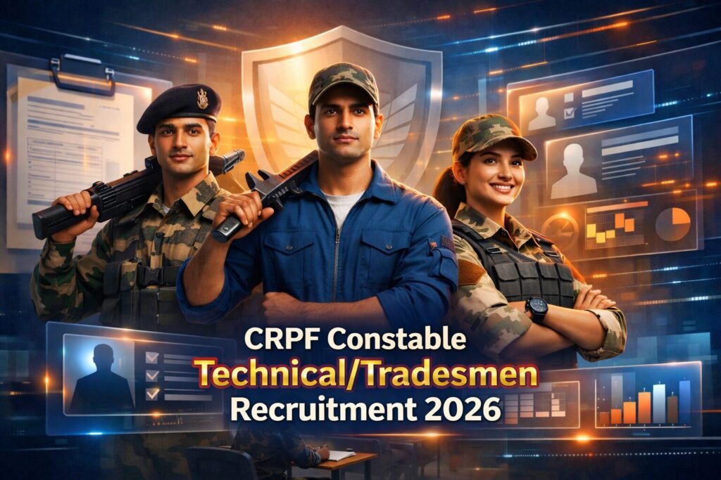 CRPF Constable Technical/ Tradesmen Recruitment 2026 | Apply for 9195 Posts