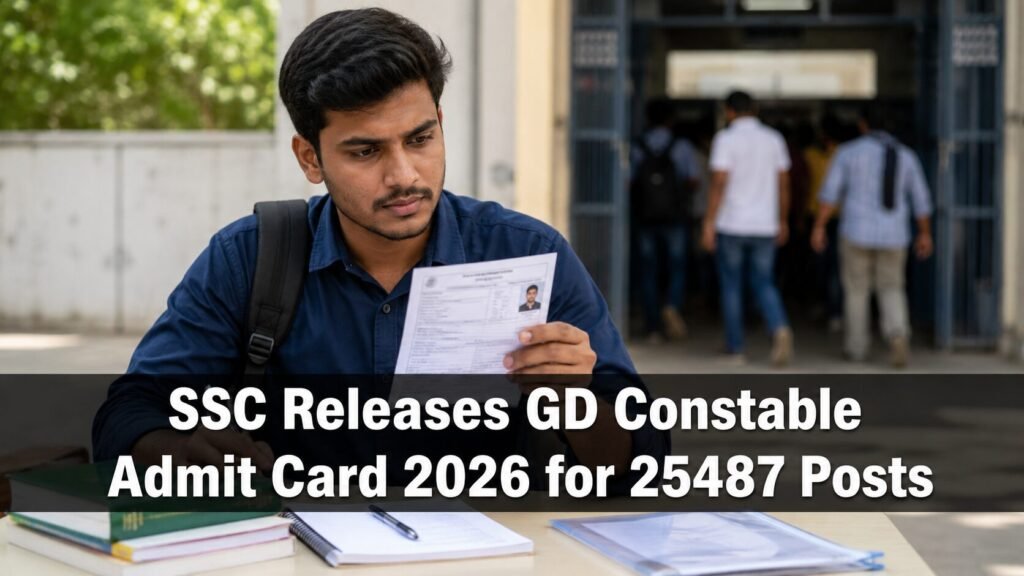 SSC Releases GD Constable Admit Card 2026 for 25487 Posts