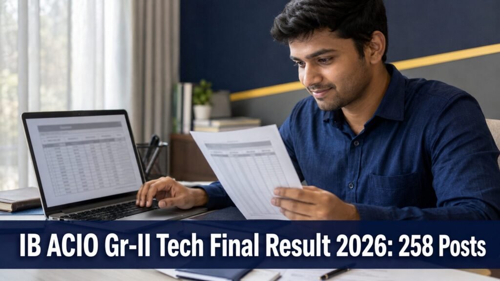 IB Releases ACIO Gr-II Tech Final Result 2026 for 258 Posts