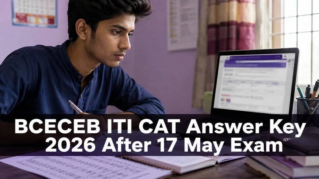 Bihar ITI CAT Answer Key 2026, student checking official answer key