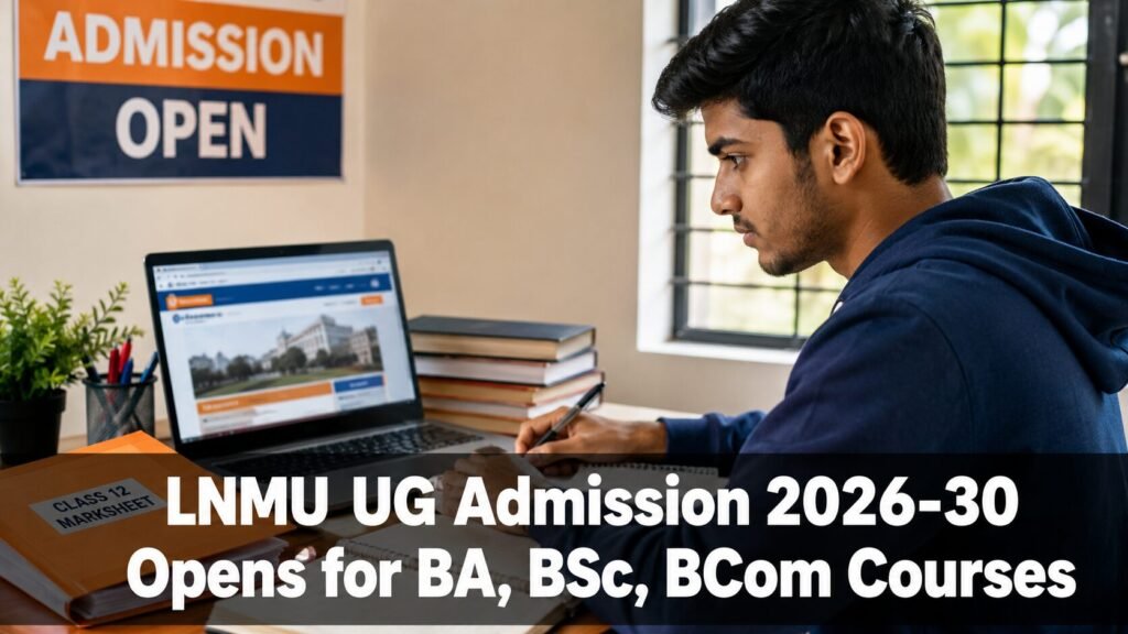 LNMU UG Admission Online Form 2026-30 student applying online