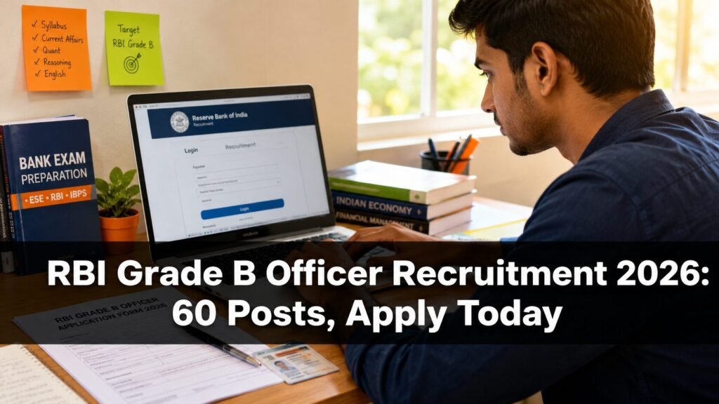RBI Grade B Officer Recruitment 2026, candidate applying online