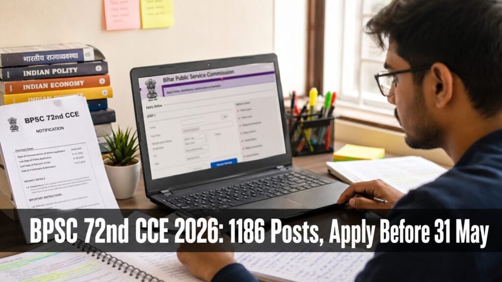 BPSC 72nd Recruitment 2026 candidate applying online